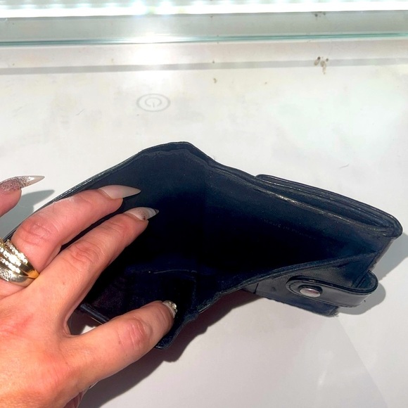 🖤 Chanel Compact Wallet Timeless CC Vintage Patent Leather Double Snap Bifold - Picture 5 of 12